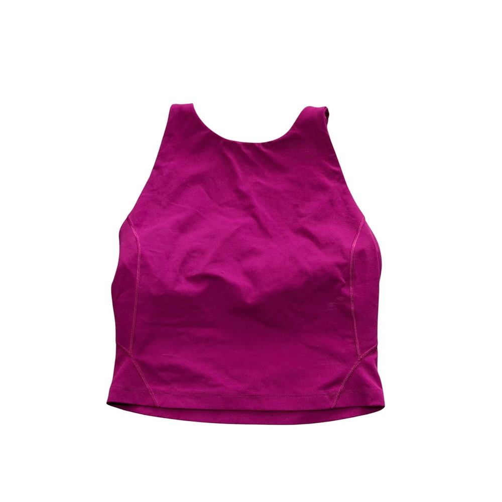 Lululemon Invigorate Training Tank Top Magenta Purple Size 4 Built-In Shelf Bra